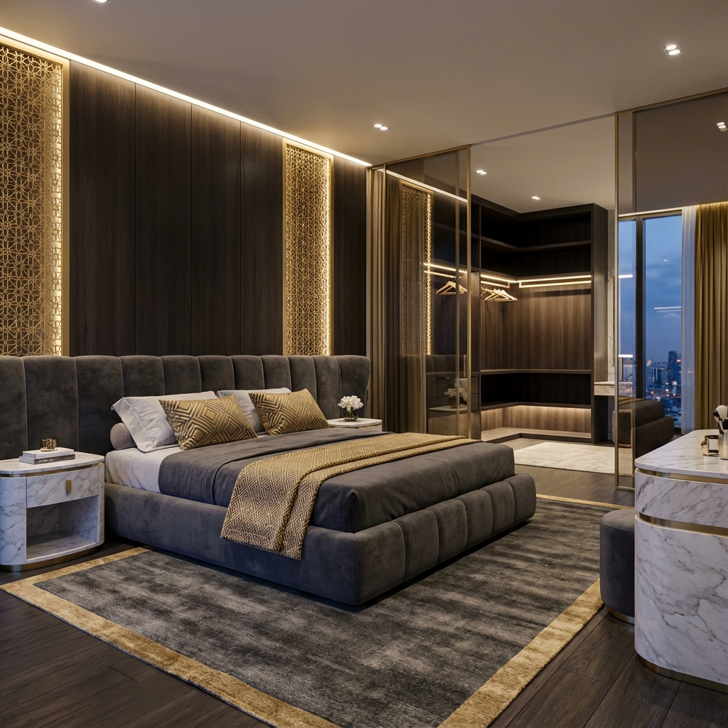 غرفة نوم راقية